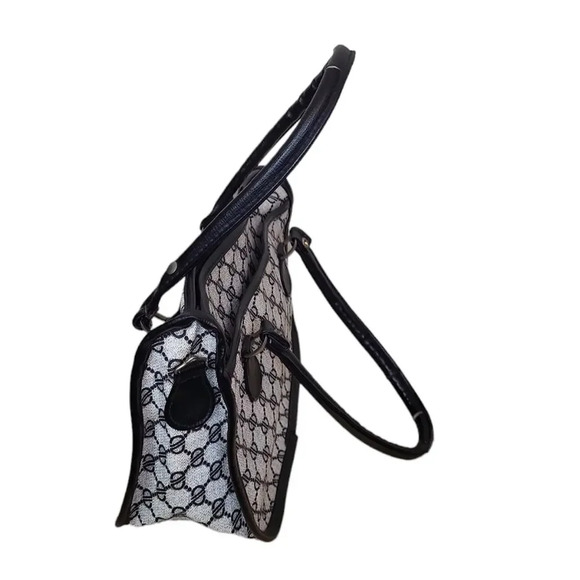 Vintage JCPenney Vinyl Monogram Mini Tote - Picture 5 of 9